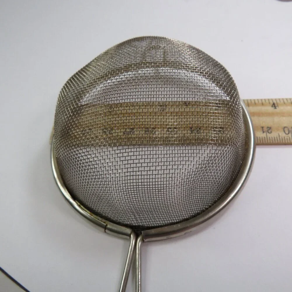 Fine Mesh Strainers (3) in three sizes Metal Handles Kitchen / Craft Tools